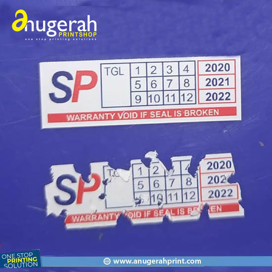 Cetak Stiker Segel/ Pecah Telur A3+