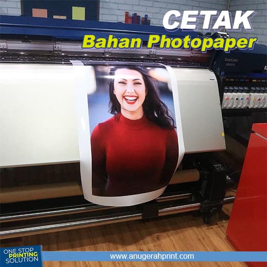 Cetak Photo paper Ecosolvent (indoor)