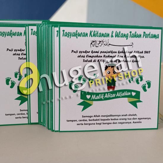 Kartu Ucapan Terima Kasih Art Carton 210gr