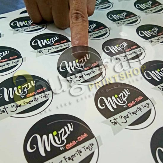 Kiss Cut Stiker Transparant