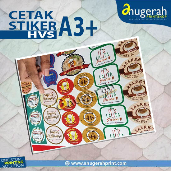 Cetak Stiker HVS A3+