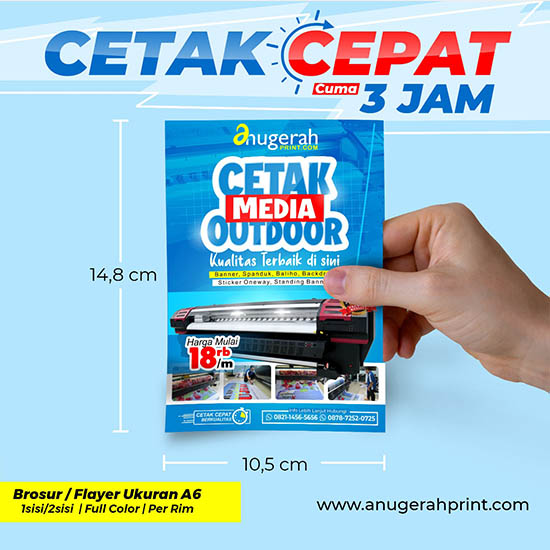 Cetak Brosur/Flayer A6