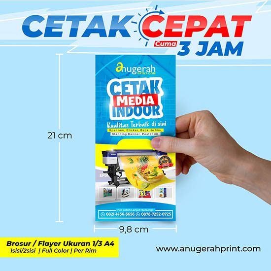 Cetak Brosur/Flayer 1/3 A4