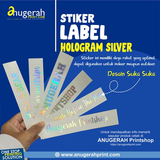 Stiker Hologram A3 (29.7 x 42cm)