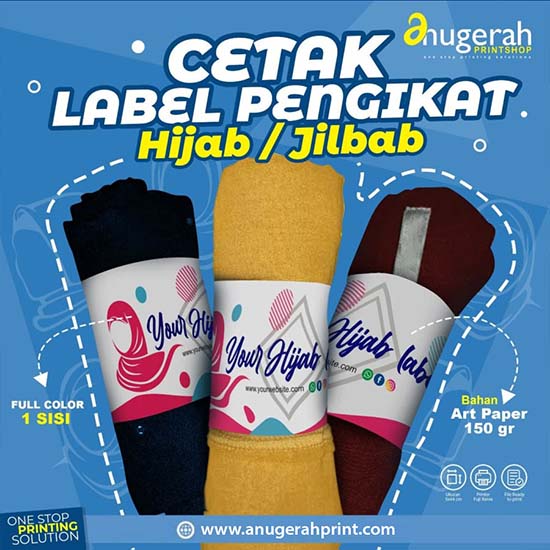 Label Pengikat Hijab / Jilbab - Roll Hijab