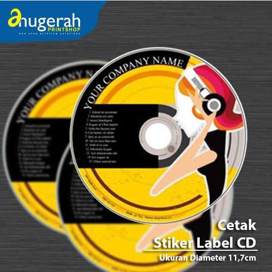 Cetak Stiker Label CD