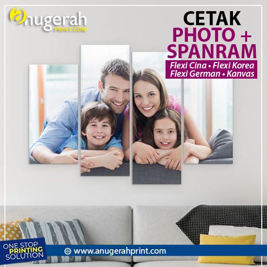 Cetak Spanram Bahan Canvas_24R ( 60x80cm )