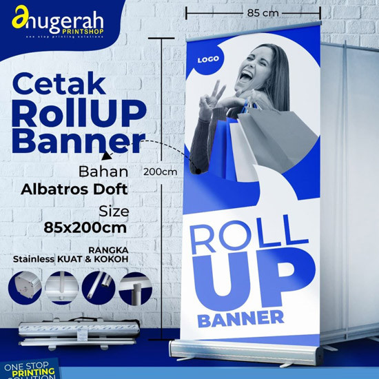 Roll Up Banner 80/85x200cm Indoor (Flexi China)