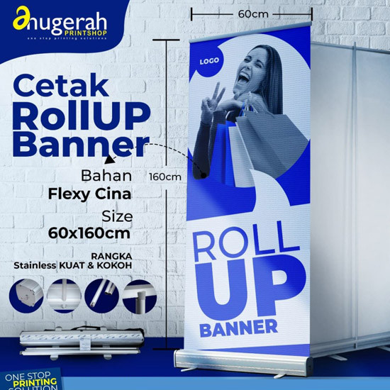 Roll Up Banner 60x160cm Outdoor (Flexi China)