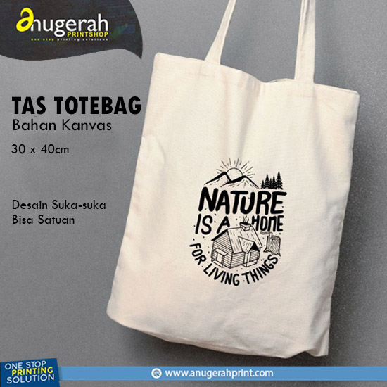 Tas Totebag Ukuran 30 x 40 cm