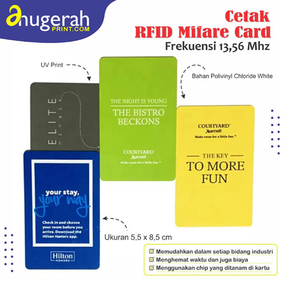Cetak Kartu Akses RFID Mifare (UV Print)