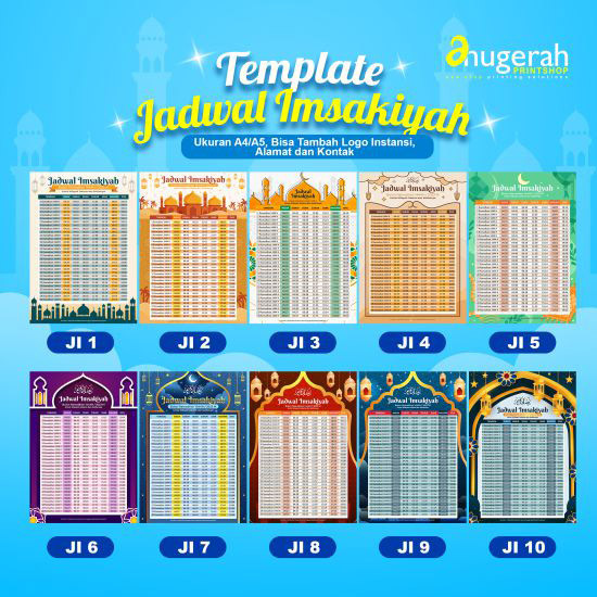 Paket Brosur Imsyakiyah Uk. A5