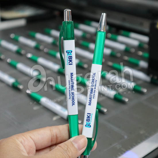 Cetak Pulpen Kotak Custom (UV Print)