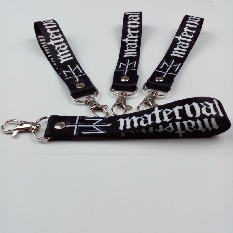 Cetak Gantungan Kunci Lanyard Premium / Keychain Strap Lanyard + Kait Full Color Custom