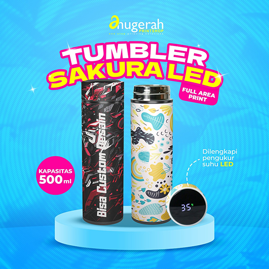 Tumbler Sakura LED Full Print Area Body (UV Print)