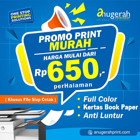 Print Warna Book paper Uk. A4 (Portable)