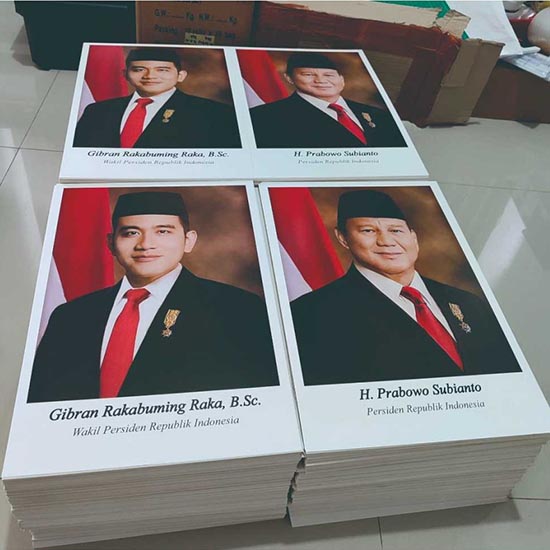 Poster Presiden Wakil Uk. A4 (21x29.7cm)