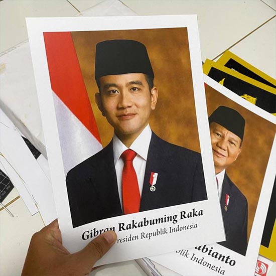 Poster Presiden Wakil Uk. A1 (60X80cm)