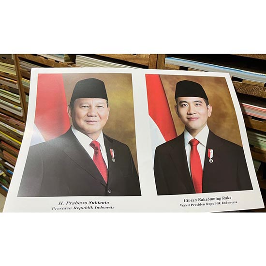 Poster Presiden Wakil Uk. A1 (60X80cm)