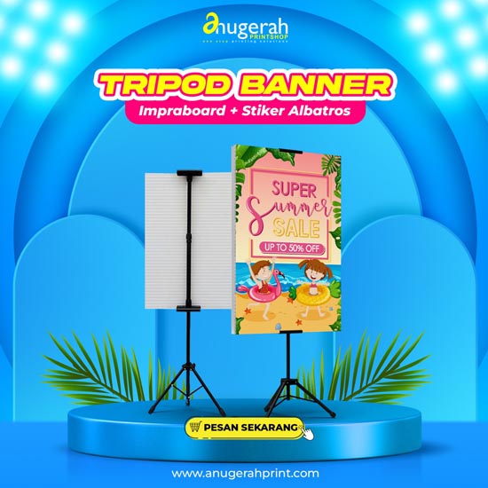 Tripod (Impraboard + Stiker) Uk. 50x85 cm