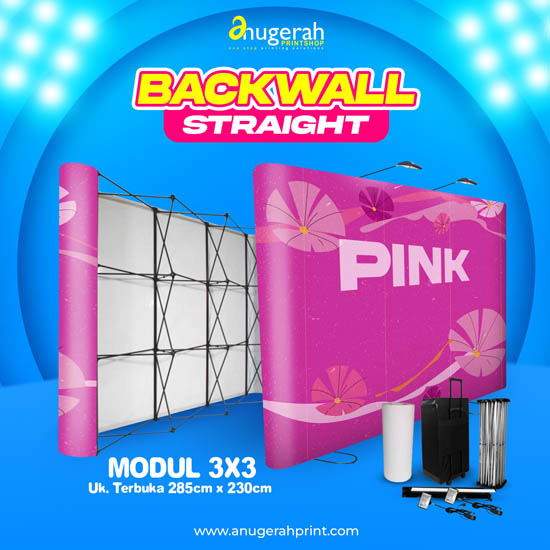 Backwall portable Uk. 3x3m