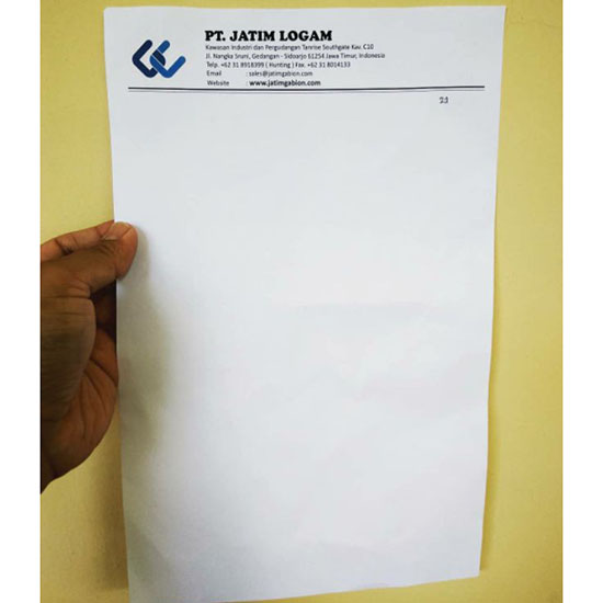 Kop Surat HVS A4 75Gsm (Mesin Portable)_1 Rim