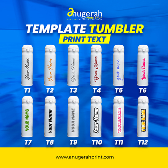 Tumbler Sport_Print Kecil Nama, Logo (UV Print)