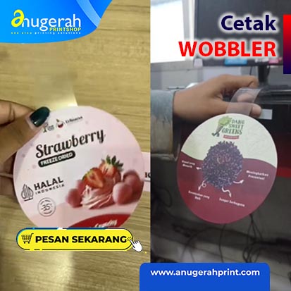 Cetak Wobbler uk. 13x18cm