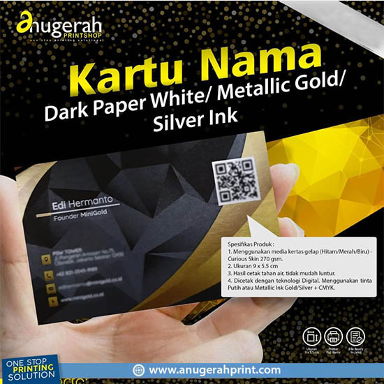 Kartu Nama DarkPaper special color