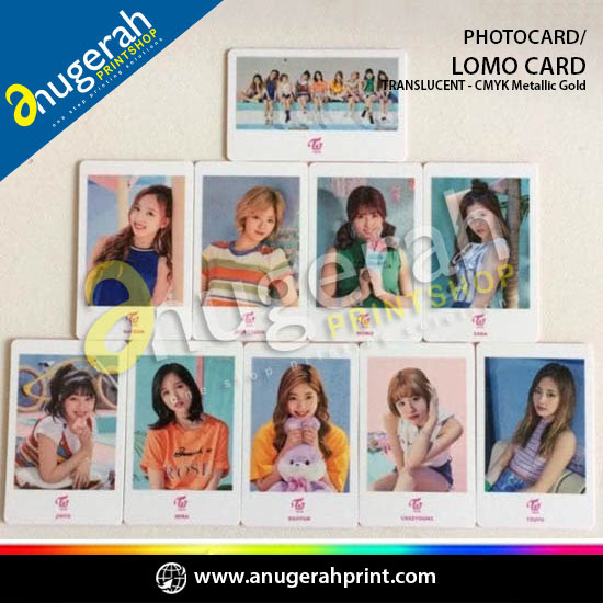 Photocard - Lomo card TRANSLUCENT - CMYK Metallic Gold