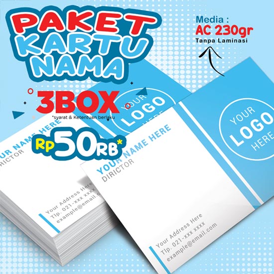 Paket Kartu Nama 3Box