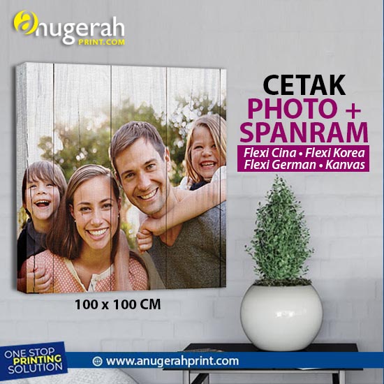 Cetak Spanram Uk. 100x100cm