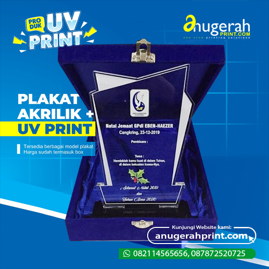 Cetak Plakat Akrilik 20 mm (UV Print)