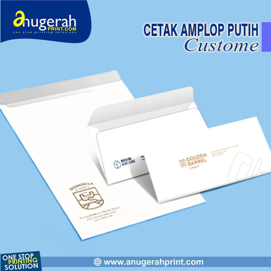 Cetak Amplop Putih Custome