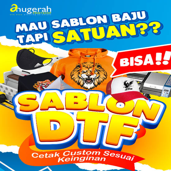 Kaos Sablon DTF Satuan