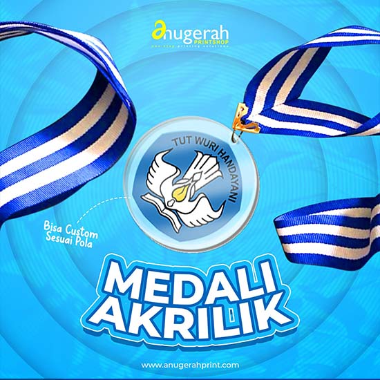 Cetak Medali Akrilik (UV Print)