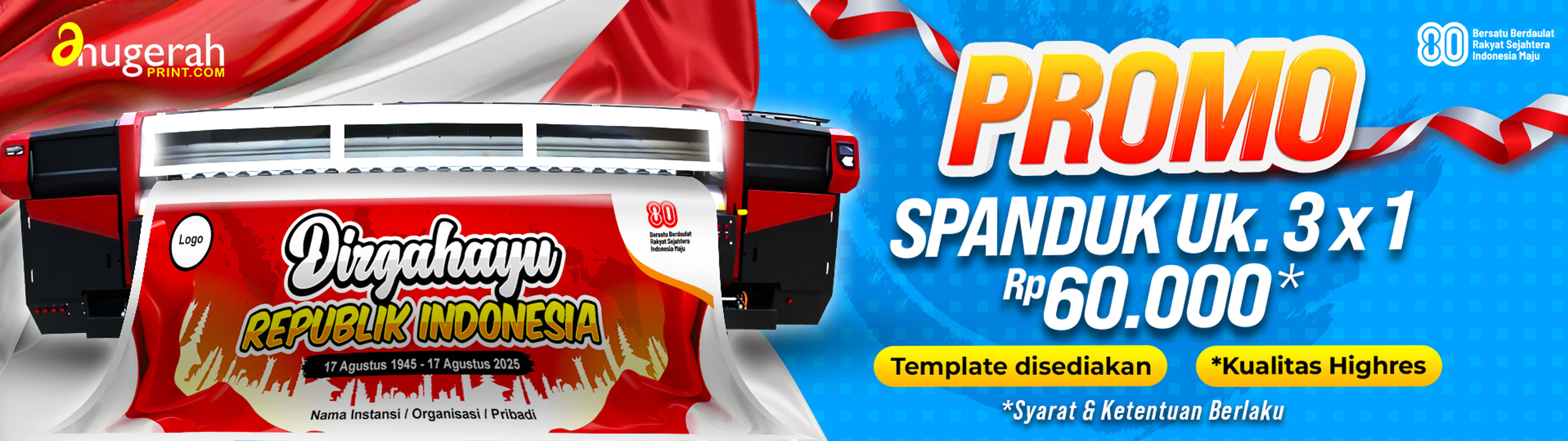 Promo Spanduk Kemerdekaan